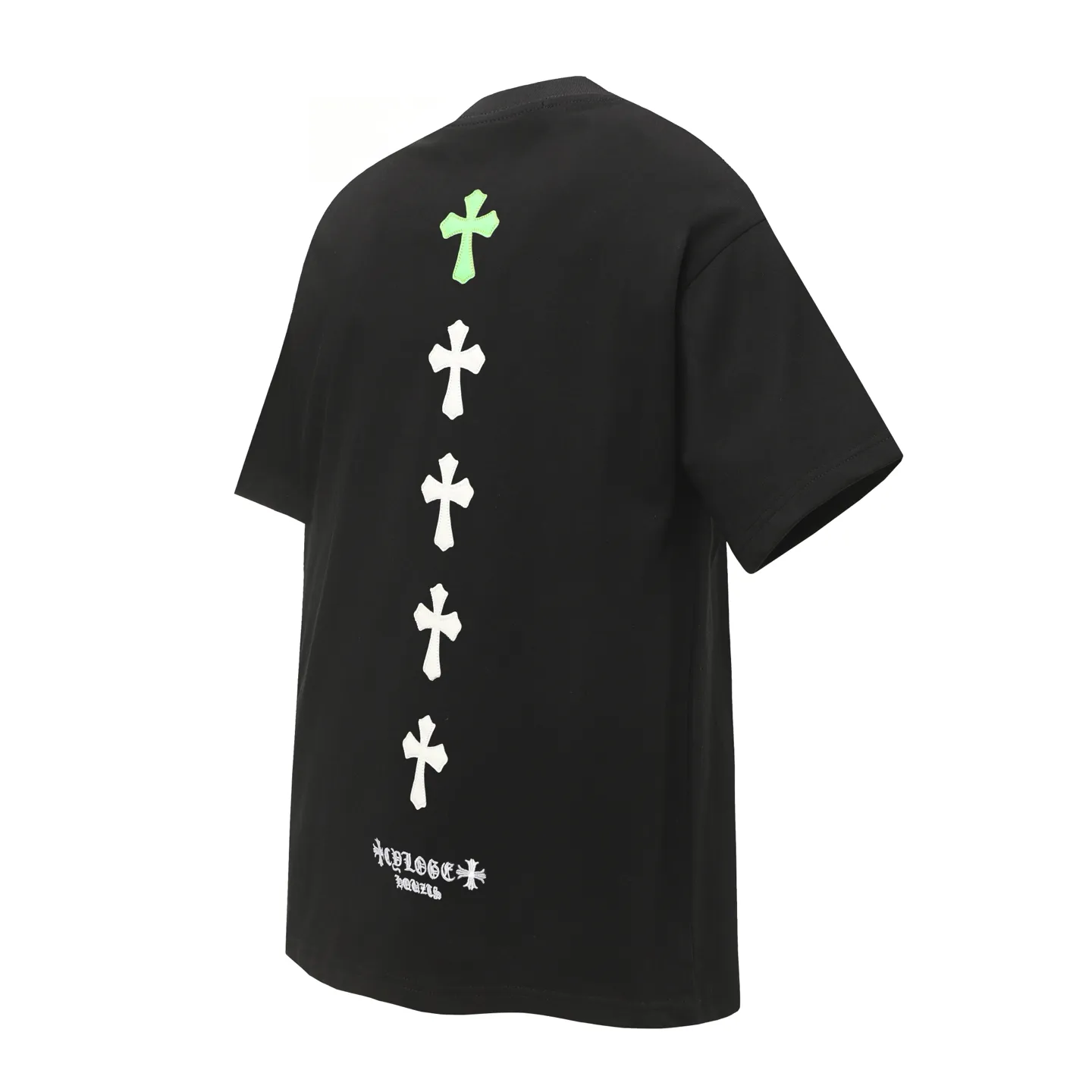P170 Chrome Hearts CH Chrome Hearts leather cross short-sleeved T-shirt Uses direct injection imported machine printing Hardware and accessories are all milled and customized Correctly configured Black 2025 Chrome Hearts authentic packaging 280 grams of custom-dyed double-yarn cotton Large version Loose and stylish Different from lower versions The slim and long version The upper body pulls the hips 100% commitment: top quality Do not make fast food The highest version on the market Top quality - different from the ordinary versions in the market If you care about quality You must also respect the price. Absolutely zero after-sales service. The return rate so far is 0. It’s hard not to love the style. - 280g double yarn cotton custom-dyed fabric. - Correct high-density main mark. Washed tag. Hand-sewn.